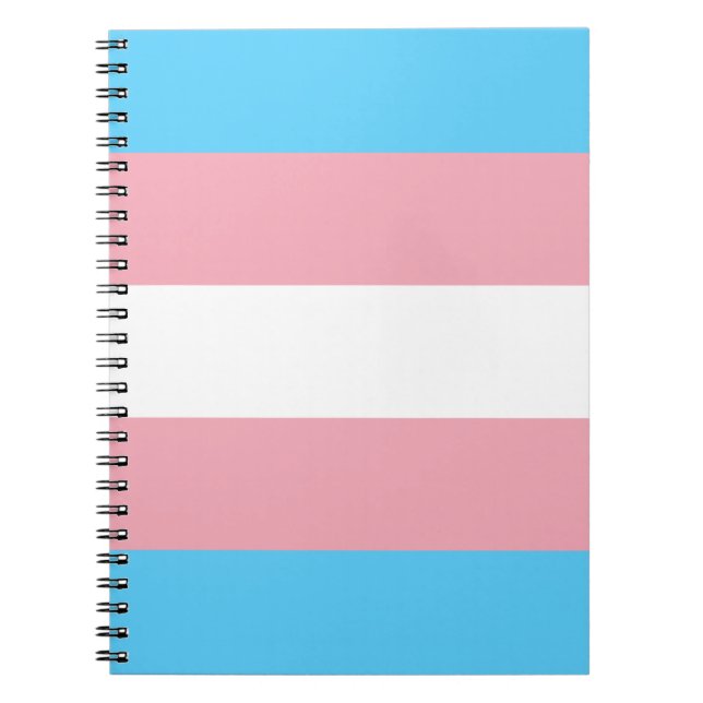 Cuaderno Bandera del orgullo del transexual - arco iris del (Frente)