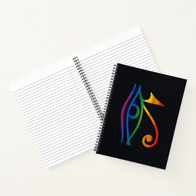 Cuaderno Bandera del Orgullo Gay Goth (Interior)