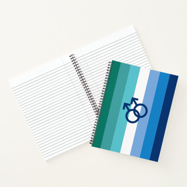 Cuaderno Bandera del Orgullo Gay Masculino MLM (Interior)