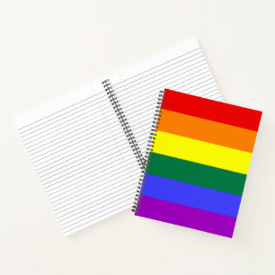 Cuaderno Bandera del Orgullo Iris