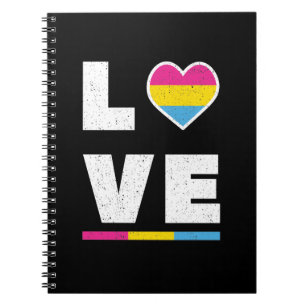 Cuaderno Bandera del Orgullo Pansexual LGBTQ Molesta Amor G