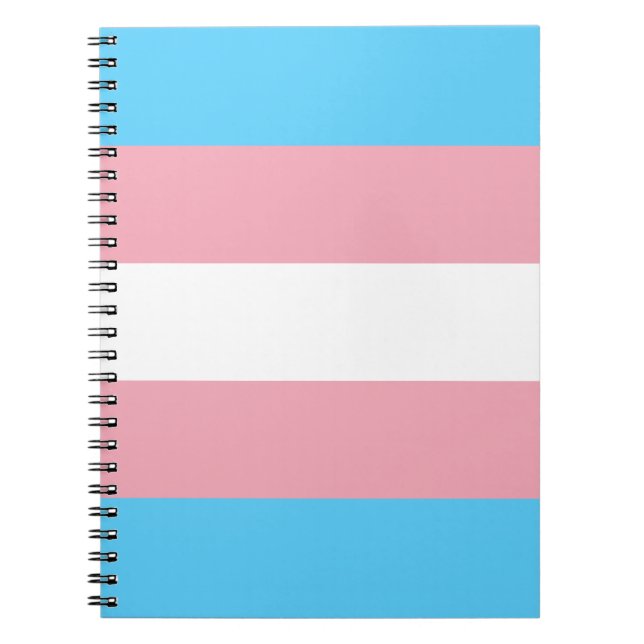 Cuaderno Bandera del Orgullo Transgénero (Frente)