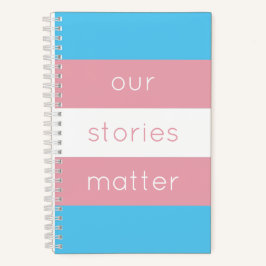 Cuaderno Bandera del Orgullo Transgénero Bandera Azul Rosa