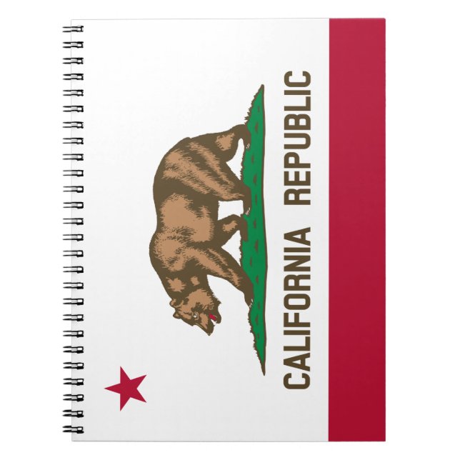 Cuaderno Bandera del oso de la República de California: Est (Frente)