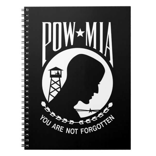 Cuaderno Bandera del POW MIA: Soldados desaparecidos en la  (Frente)