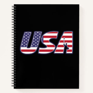 Cuaderno Bandera elegante de los Estados Unidos