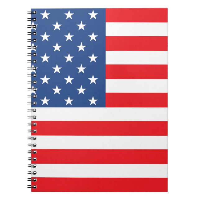 Cuaderno Bandera estadounidense (Frente)