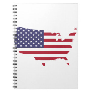 Cuaderno bandera estadounidense