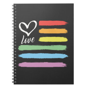 Cuaderno Bandera estadounidense arcoiris LGBT