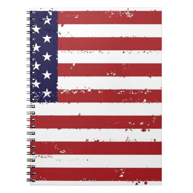 Cuaderno Bandera estadounidense, EE.UU./EE.UU. (Frente)
