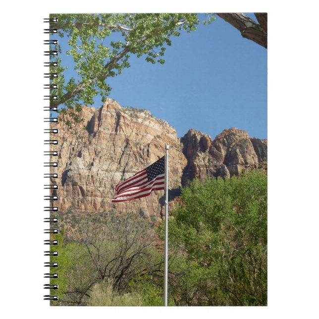 Cuaderno Bandera estadounidense en el Parque Nacional de Zi (Frente)