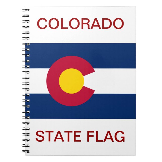 Cuaderno Bandera Estatal de Colorado (Frente)