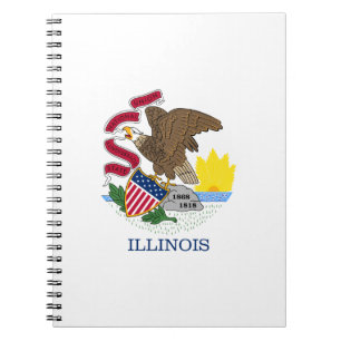 Cuaderno Bandera Estatal de Illinois