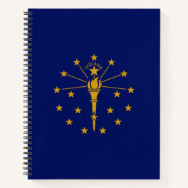 Cuaderno Bandera estatal de Indiana