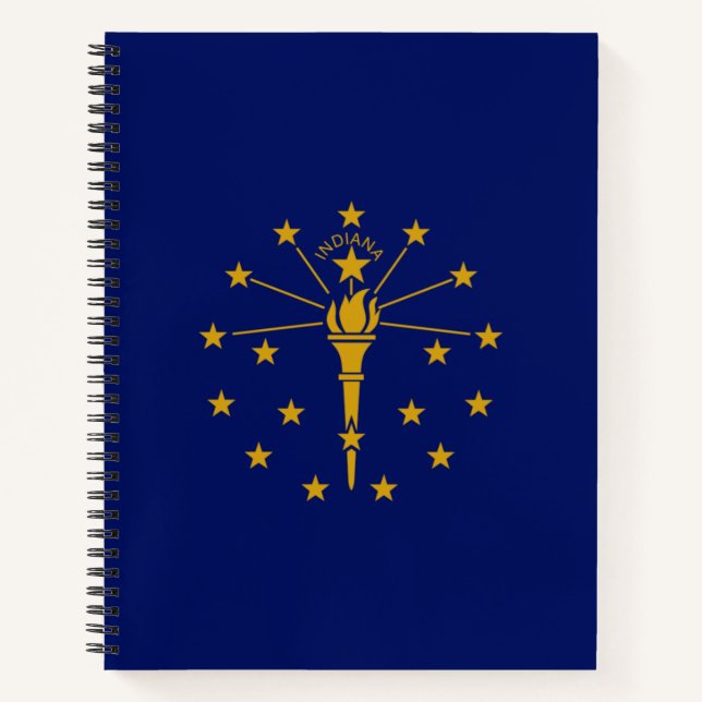 Cuaderno Bandera estatal de Indiana (Anverso)