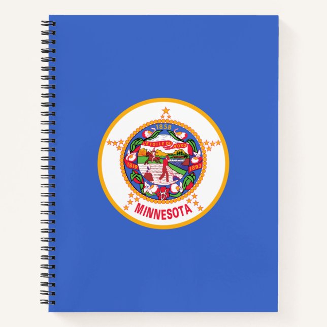 Cuaderno Bandera estatal de Minnesota (Anverso)