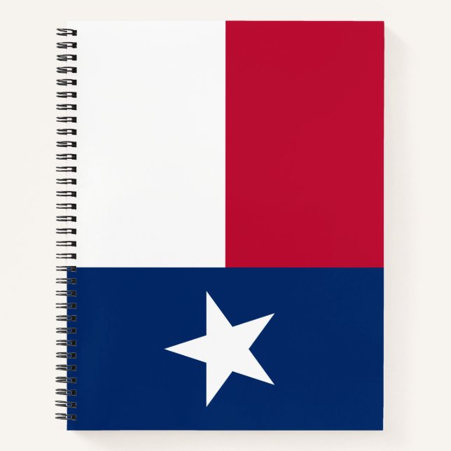 Cuaderno Bandera Estatal de Texas (Texas) (Anverso)