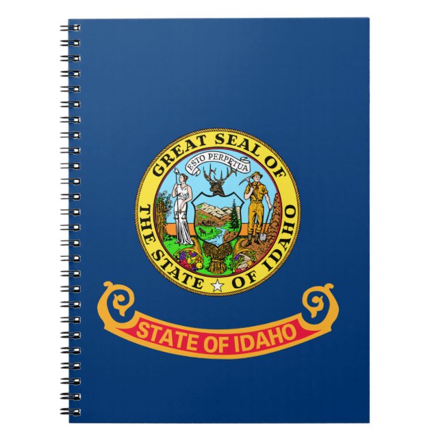 Cuaderno Bandera Estatal Idaho (Frente)