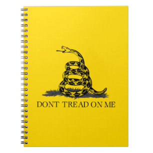 Cuaderno Bandera Gadsden Amarilla Clásica No Pises en Mí