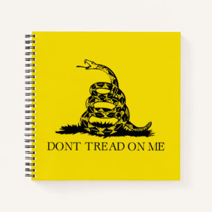 Cuaderno Bandera Gadsden de serpiente de cascabel: Lucha, R