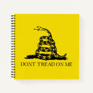 Cuaderno Bandera Gadsden de serpiente de cascabel: Lucha, R