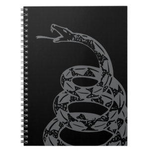 Cuaderno Bandera Gadsden No Pises en Mí Gris