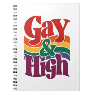 Cuaderno Bandera Gay y Alta Orgullo LGBTQ Retro