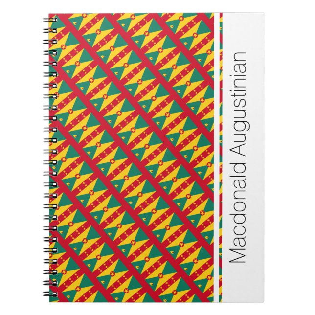 Cuaderno BANDERA GRENADA personalizada (Frente)