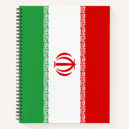 Cuaderno Bandera iraní (Irán) (persa)