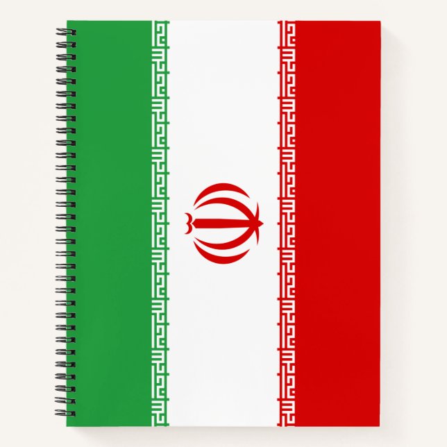 Cuaderno Bandera iraní (Irán) (persa) (Anverso)