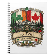 Bandera irlandesa canadiense personalizada Ciudad
