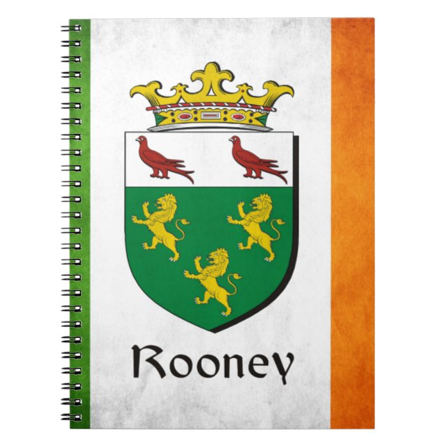 Cuaderno Bandera irlandesa de Rooney (Frente)