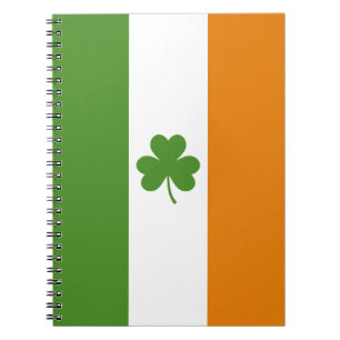 Cuaderno Bandera irlandesa del Día de San Patricio con Sham