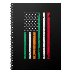 Cuaderno Bandera irlandesa norteamericana Irlanda Italia ST