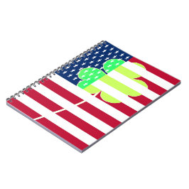 Cuaderno Bandera irlandesa norteamericana Shamrock Clover S
