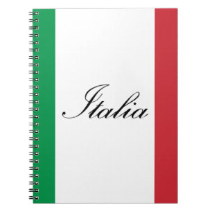 Cuaderno Bandera italiana - bandera de Italia - Italia