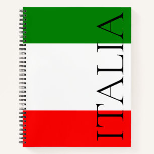 Cuaderno Bandera italiana Gran ITALIA