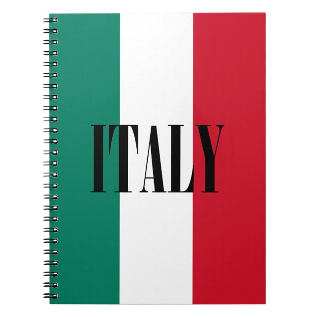 Cuaderno Bandera italiana Italia Il Tricolore (Frente)