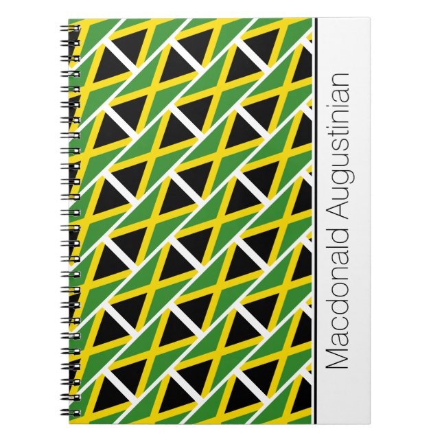 Cuaderno BANDERA JAMAICA personalizada (Frente)