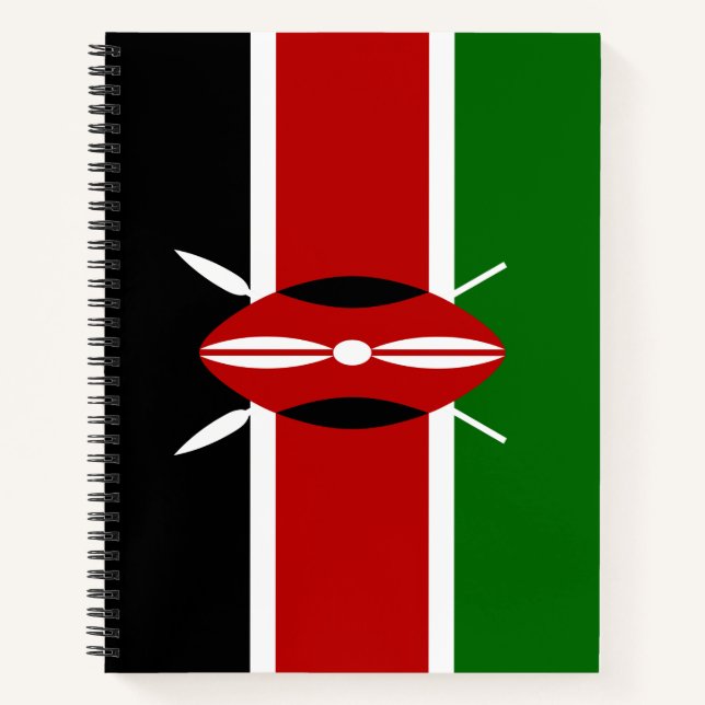 Cuaderno Bandera keniana (Kenya) (Anverso)