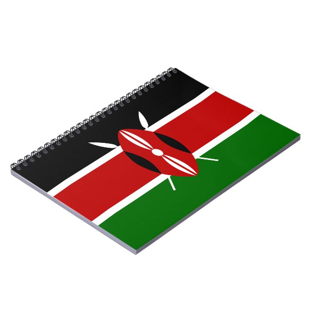 Cuaderno Bandera keniana (Kenya) (Lado Izquierdo)
