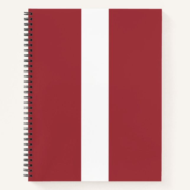 Cuaderno Bandera letona (Letonia) (Anverso)