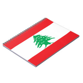Cuaderno Bandera libanesa (Bandera del Líbano)