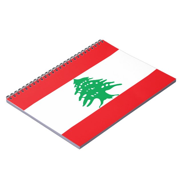 Cuaderno Bandera libanesa (Bandera del Líbano) (Lado Izquierdo)