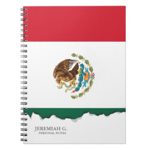 Cuaderno Bandera mexicana clásica
