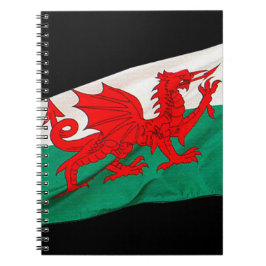 Cuaderno Bandera nacional de Gales, patriota del Dragón Roj