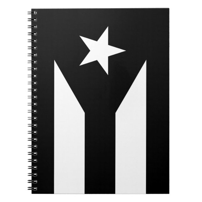 Cuaderno Bandera negra de Puerto Rico (Frente)