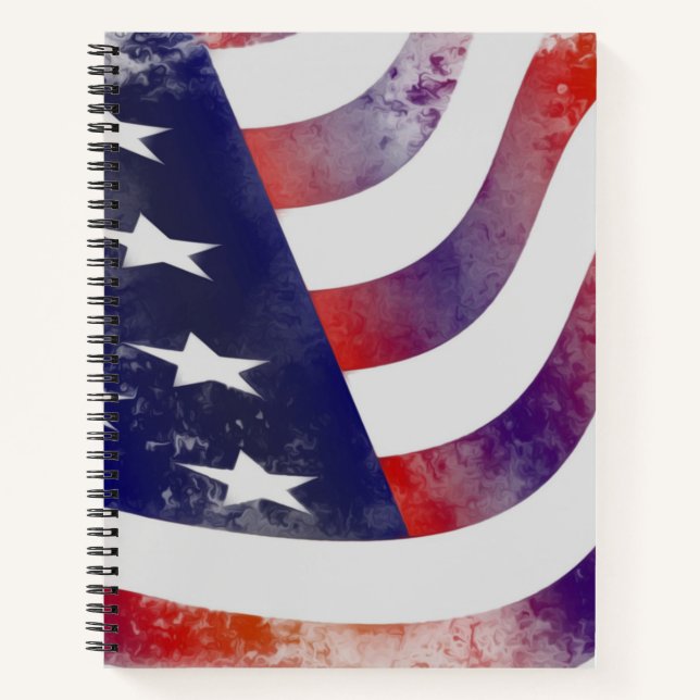 Cuaderno Bandera norteamericana de Grunge (Anverso)