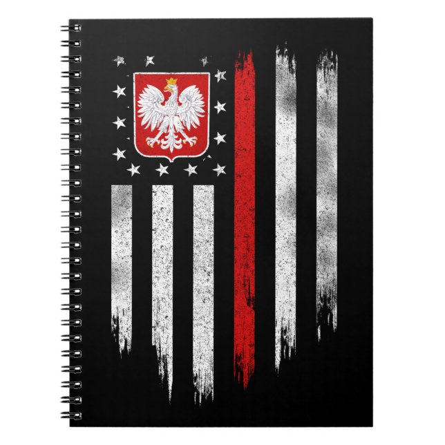Cuaderno Bandera Norteamericana Polaca Combo Polonia Usa Po (Frente)