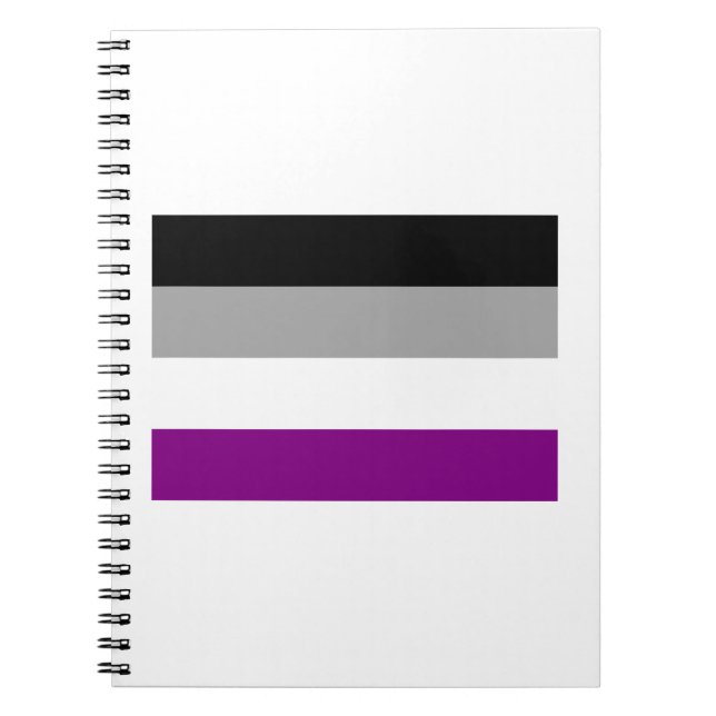 CUADERNO BANDERA OFICIAL DE ORGULLO ASEXUAL (Frente)